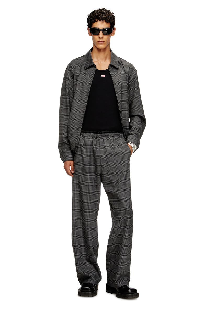 DIESEL<sup>®</sup> P-Tilson Plaid Pants, Alternate, color, Deep Grey/ Black