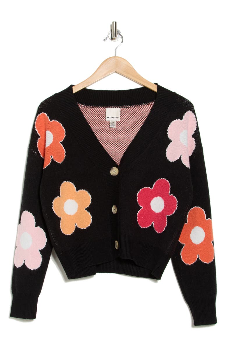 INDUSTRY REPUBLIC CLOTHING Daisy Button Cardigan, Alternate, color,