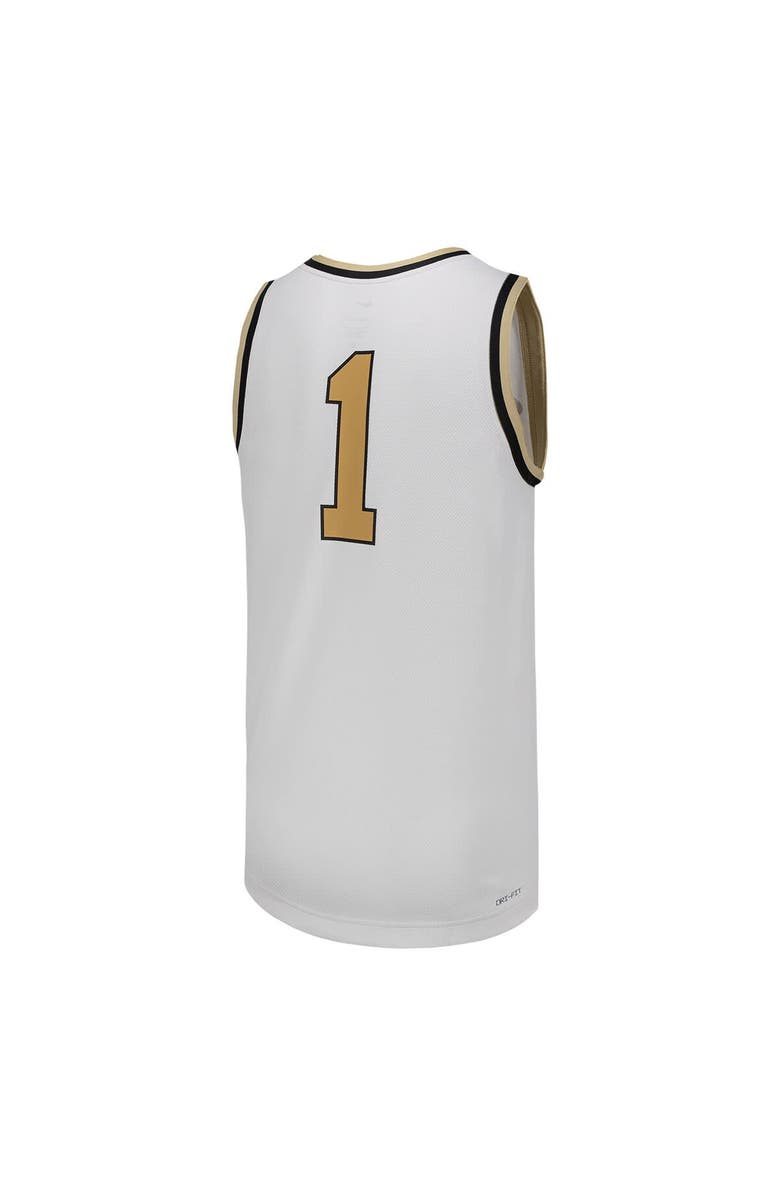 Nike Men's Nike #1 White Colorado Buffaloes Replica Basketball Jersey, Alternate, color, White