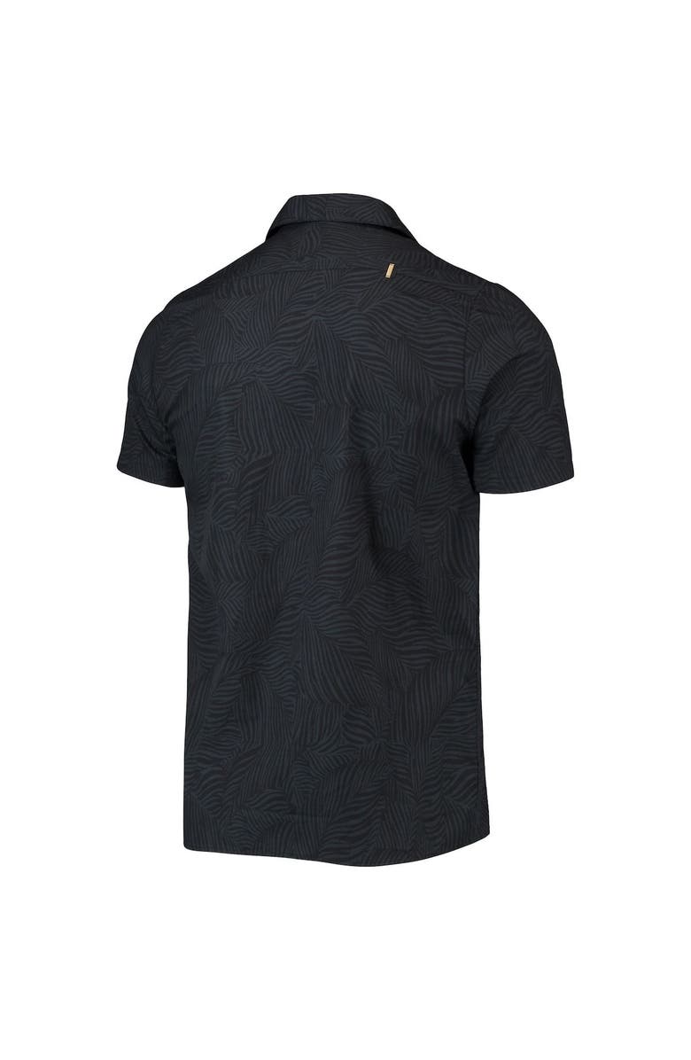 THE WILD COLLECTIVE Men's The Wild Collective Black LAFC Abstract Palm Button-Up Shirts, Alternate, color, 