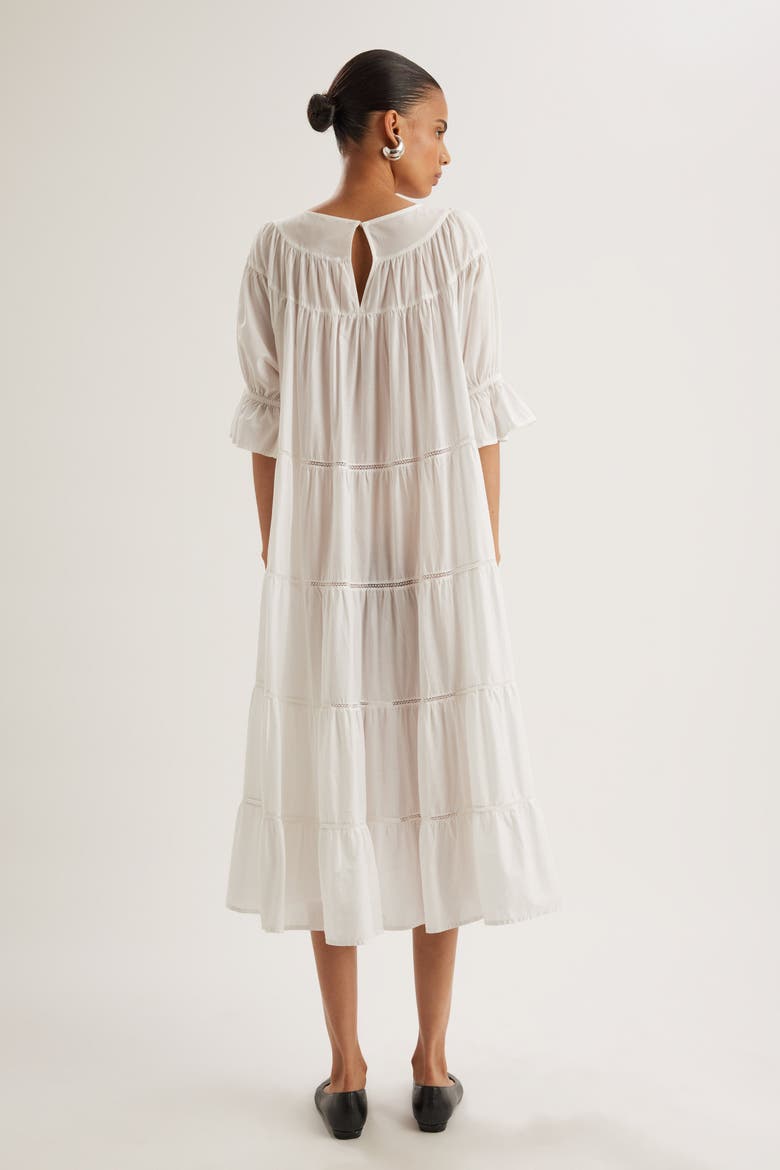 Paradis Dress, Alternate, color, White