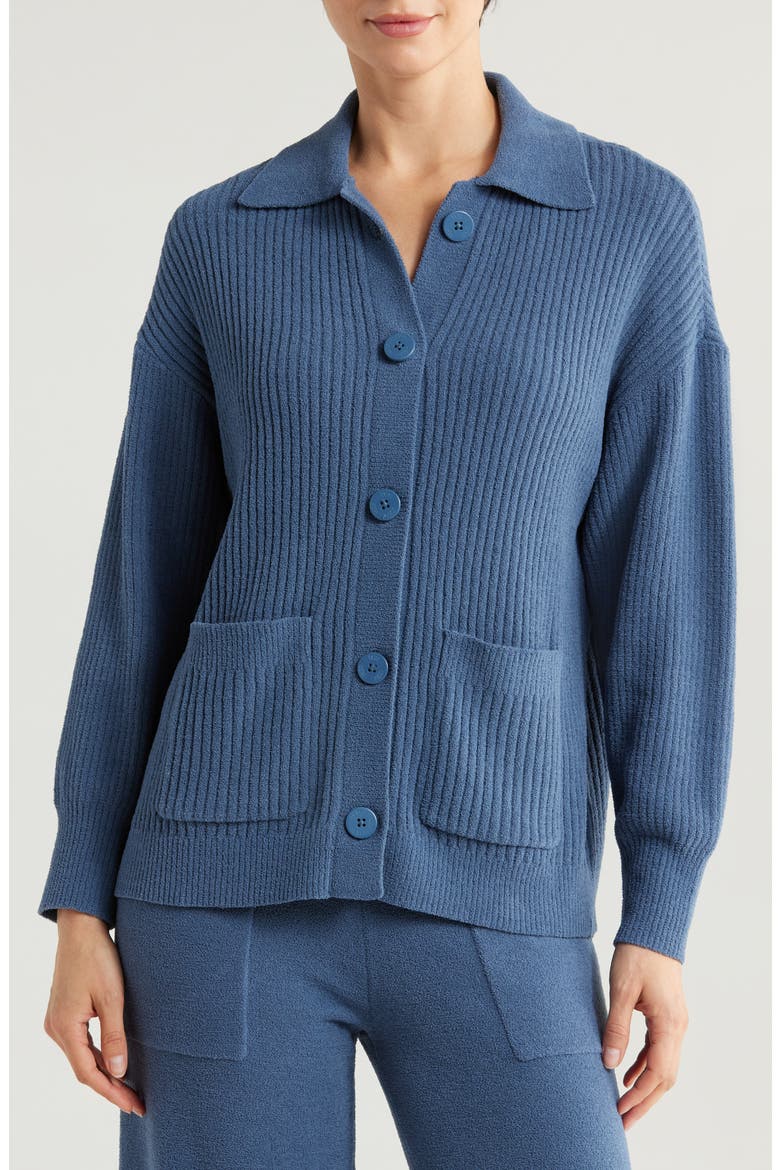 Junipher Cozy Knit Lite Cardigan, Alternate, color, DTB