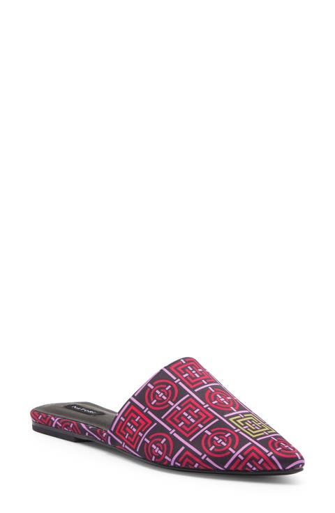Adore Pointed Toe Satin Mule (Women)