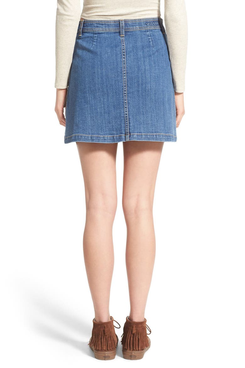 'James' Patch Pocket Skirt, Alternate, color, MEDIUM WASH