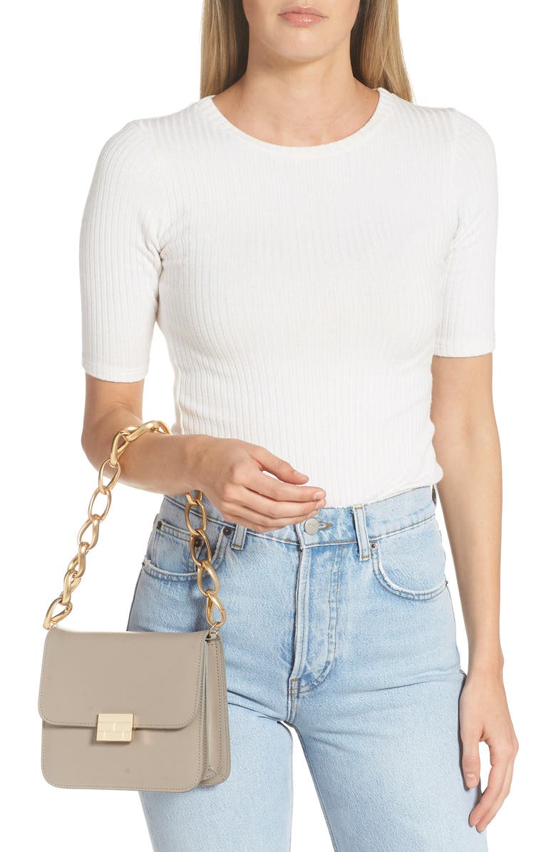 FRAME Le Signature Mini Leather Crossbody Bag, Alternate, color,