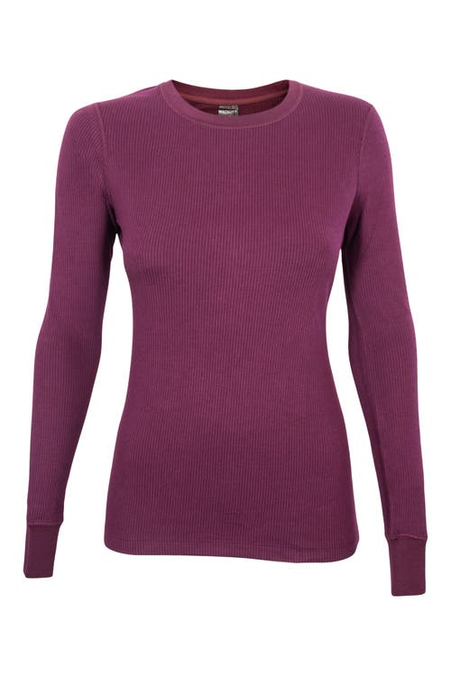 Watson's Therma Rib Long Sleeve Thermal Crew In Pink