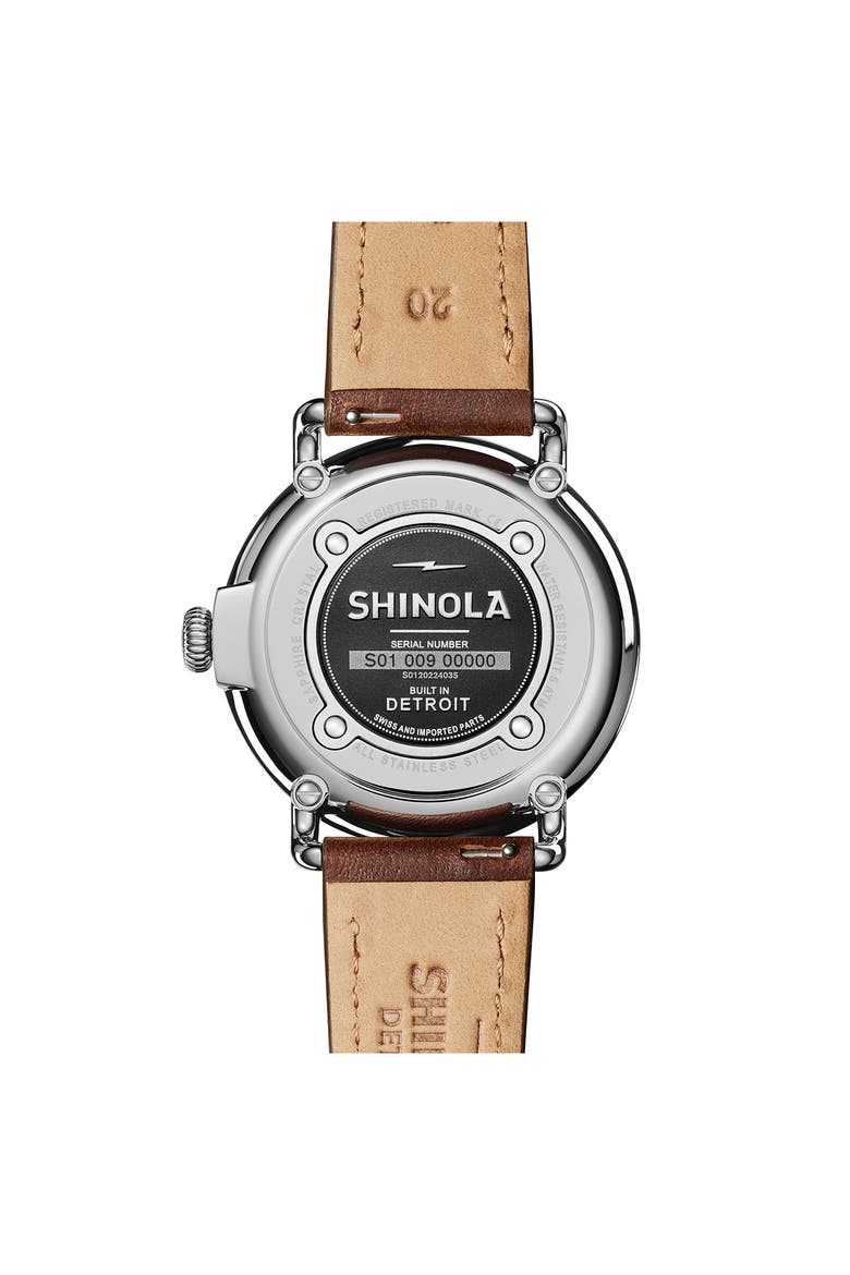The Runwell Leather Strap Watch, 41mm, Alternate, color, MIDNIGHBLU