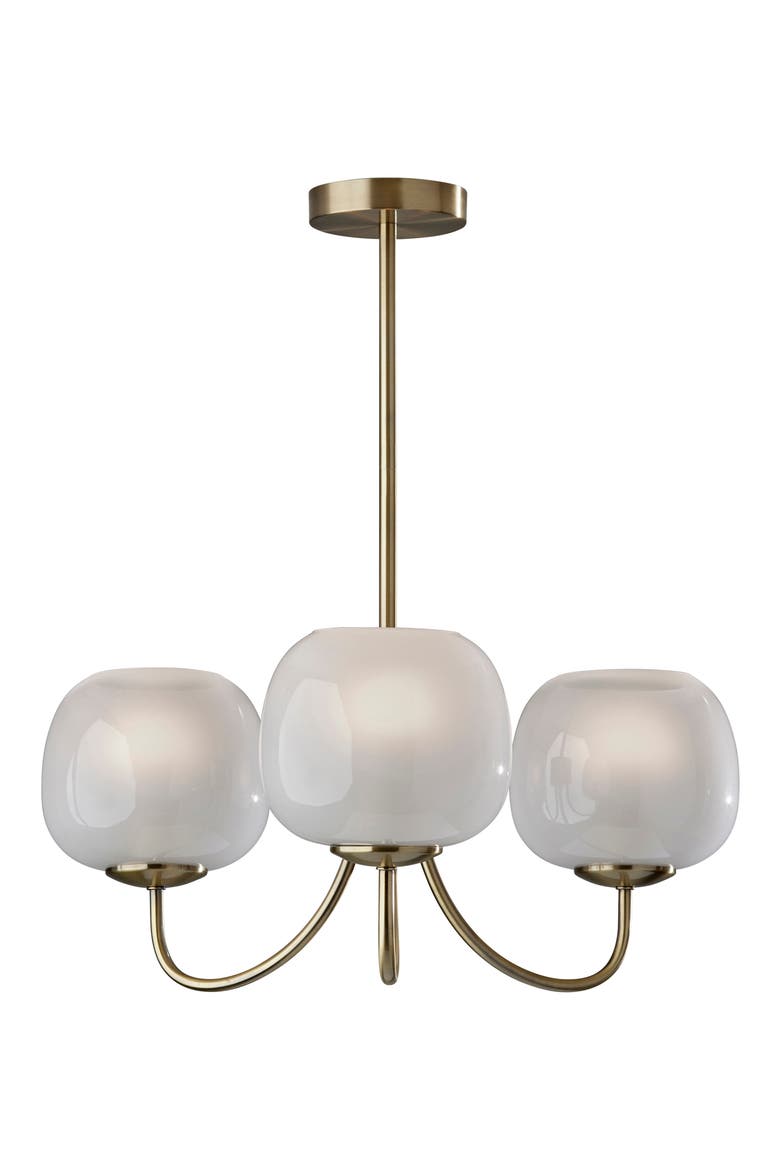 Magnolia Chandelier, Main, color, ANTIQUE BRASS
