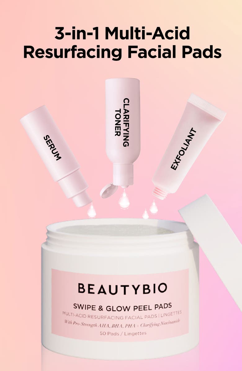BeautyBio Swipe & Glow Peel Pads, Alternate, color, 