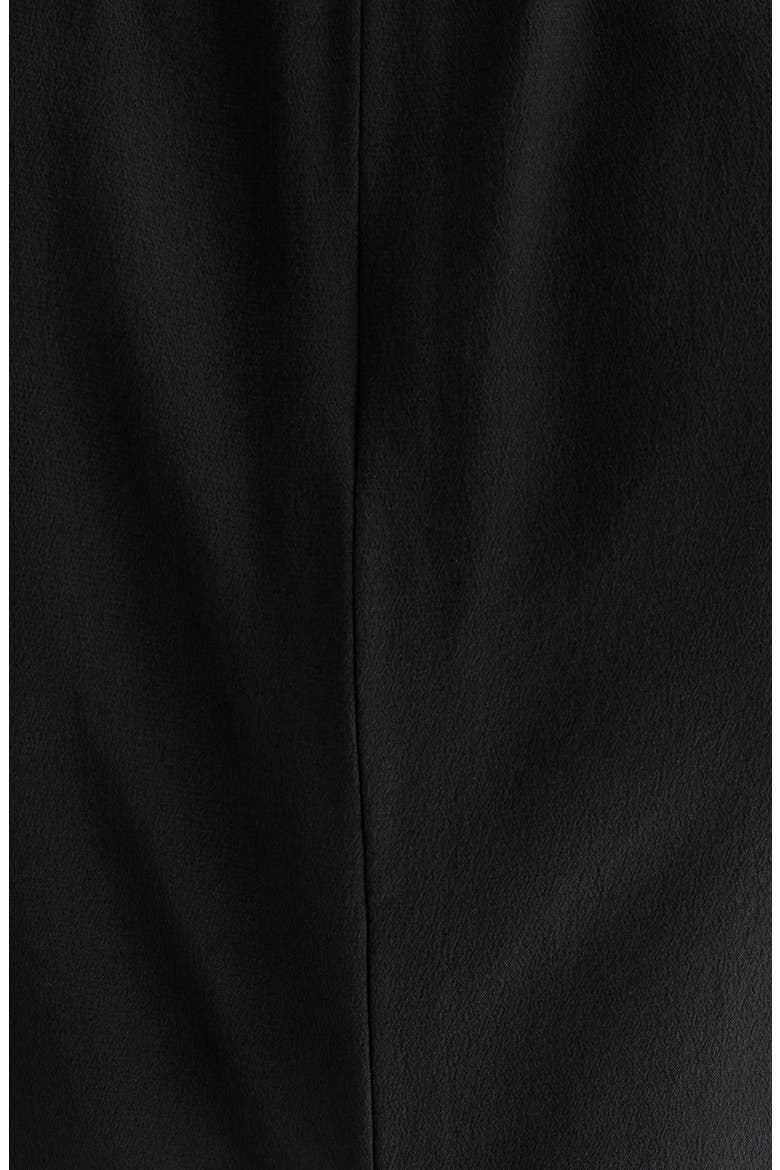 Delfi Silk Midi Dress, Alternate, color, BLACK