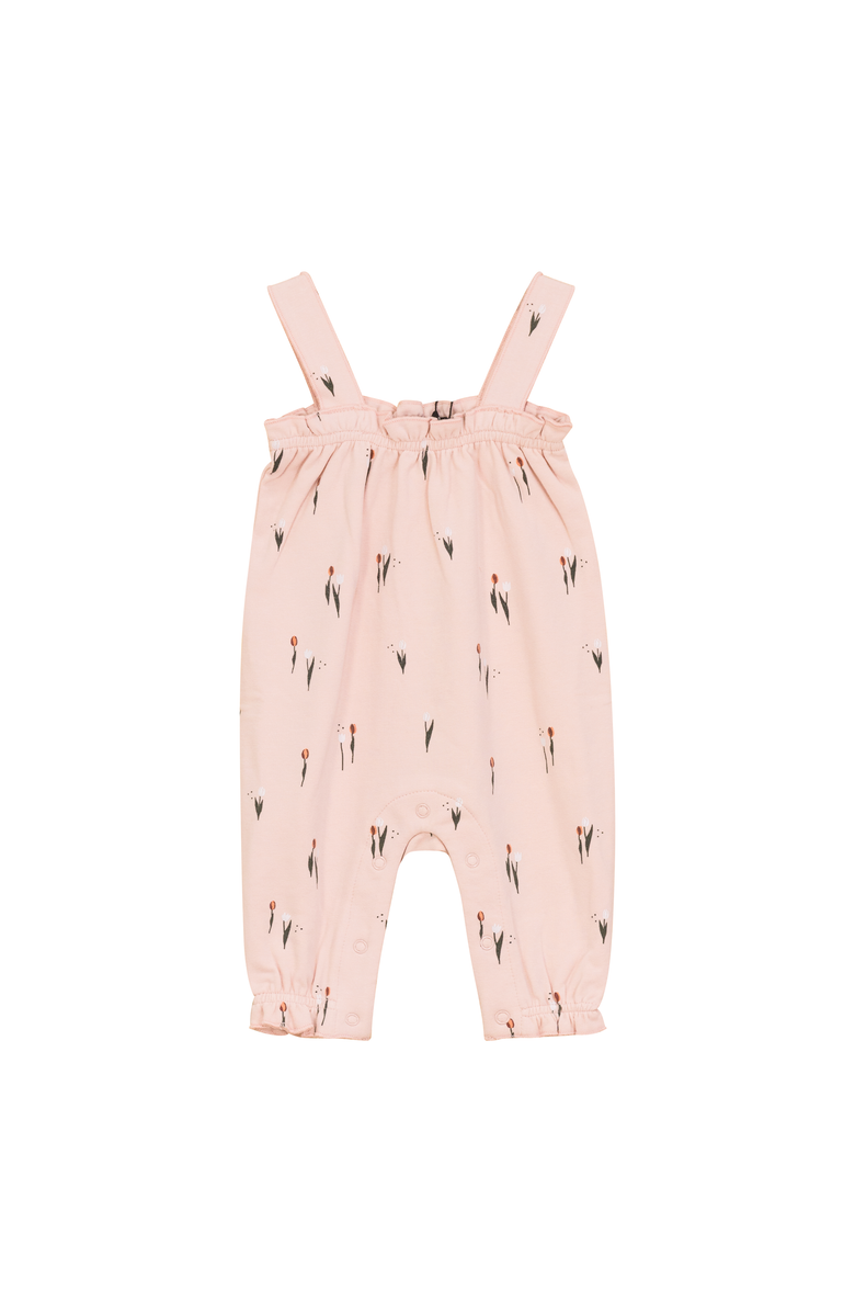 Space Grey Snap Tulip Printed Overall, Main, color, Soft Pink