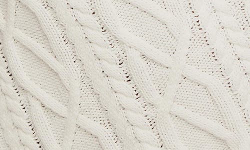Shop Free People Washed Ashore Cable Stitch Cotton Sweater In White