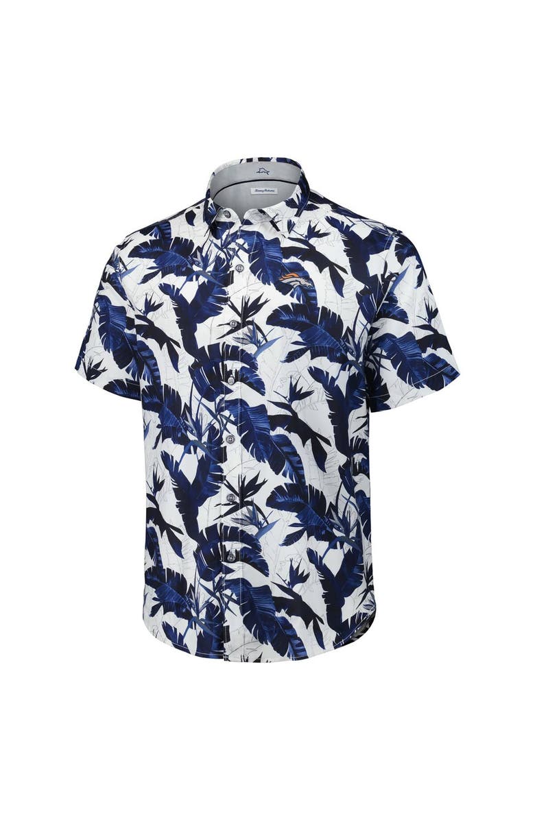 Tommy Bahama Men's Tommy Bahama Navy Denver Broncos Sunnyvale Blooms Camp Button-Up Shirt, Alternate, color, 
