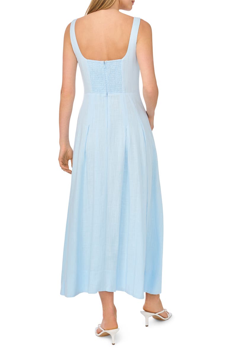 Ted Baker Sleeveless Pleated Midi Dress, Alternate, color, Ice Water