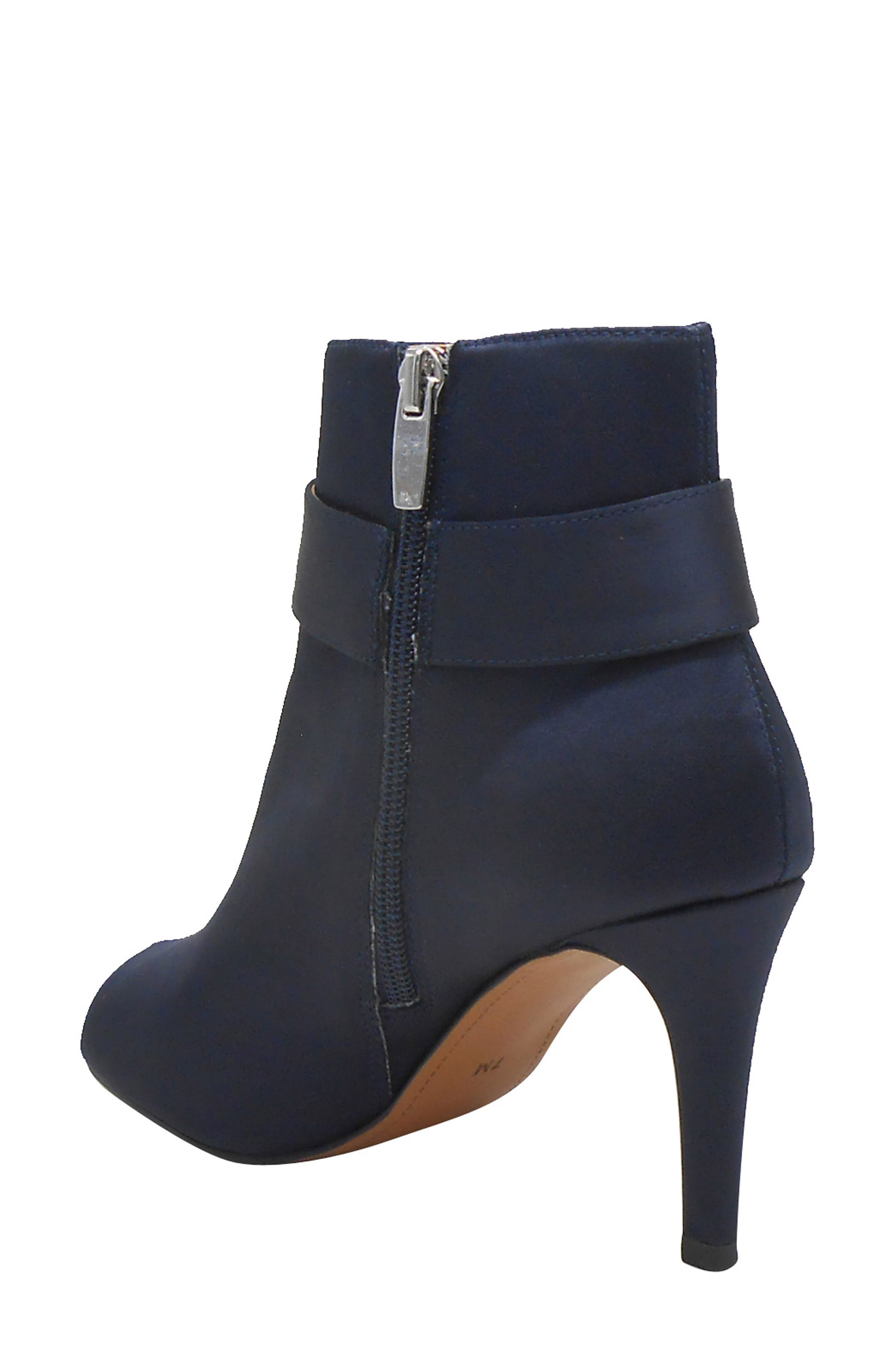 Pranati Embellished Open Toe Bootie, Alternate, color, NAVY SATIN