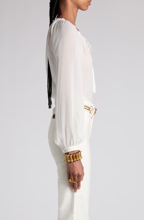 TOM FORD TOM FORD SILK GEORGETTE TOP 
