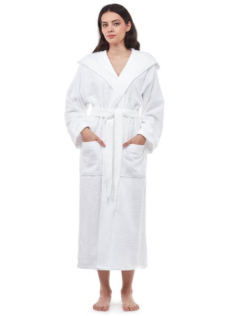 Paradise Womens Hooded Cotton Bath Robe