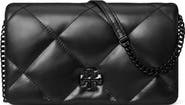 Tory Burch Kira Diamond Quilted Wallet on a Chain