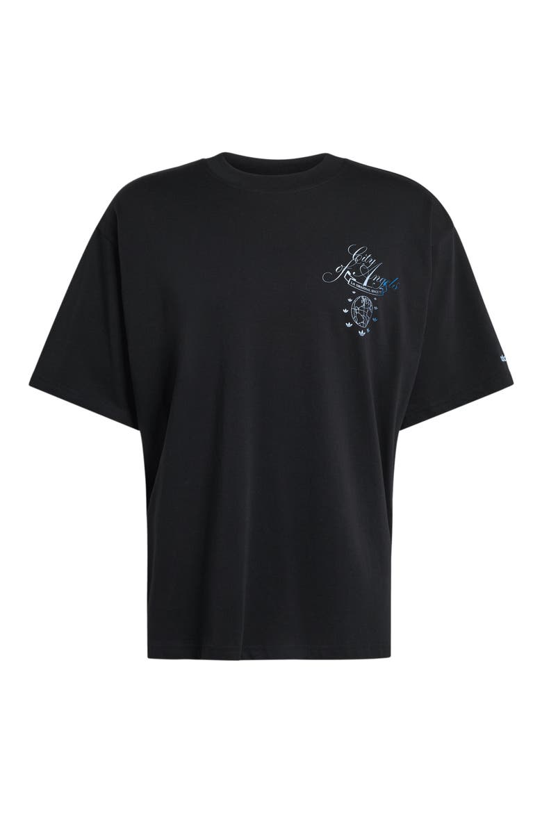 Los Angeles Cotton Graphic T-Shirt, Alternate, color, BLACK/ CREW YELLOW