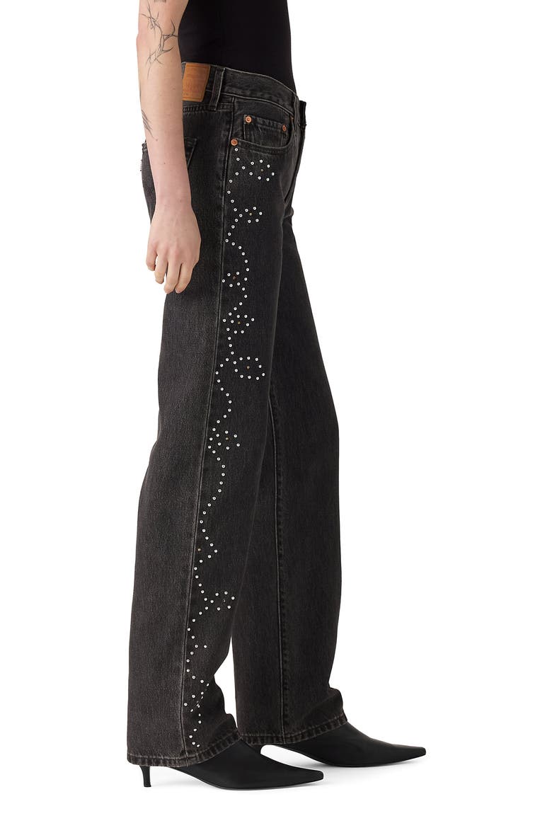 501® '90s Straight Leg Jeans, Alternate, color, BEJEWELED