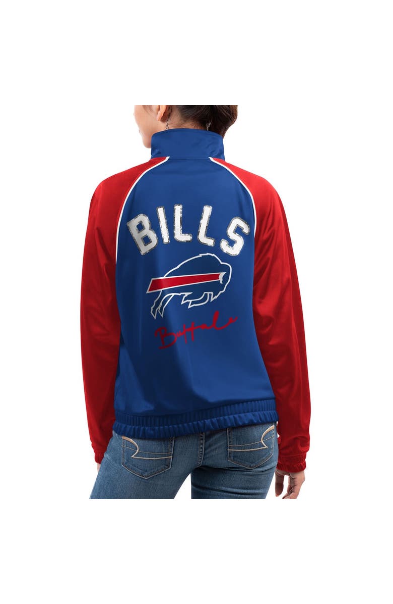 G-III 4HER BY CARL BANKS Women's G-III 4Her by Carl Banks Royal Buffalo Bills Showup Fashion Dolman Full-Zip Track Jacket, Alternate, color, Royal
