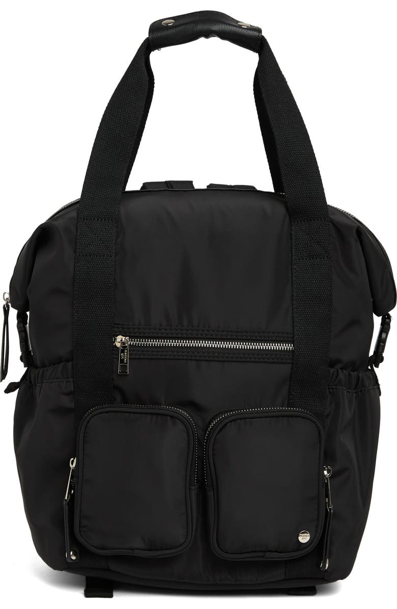 Madden Girl Nylon Backpack, Main, color, Black