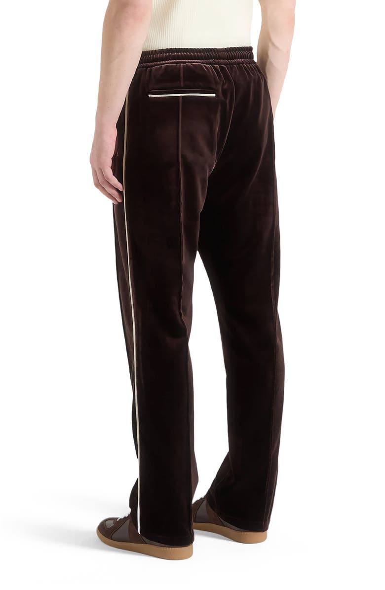 Manière De Voir Eiffel Velour Track Pants, Alternate, color, Brown