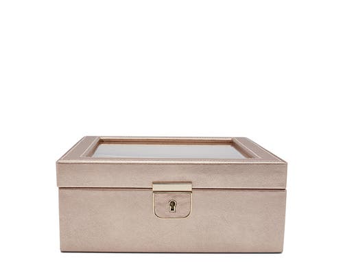Wolf Palermo 6 Pc Watch Box In Rose Gold