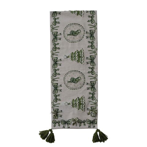 Trees Cotton & Linen Table Runner