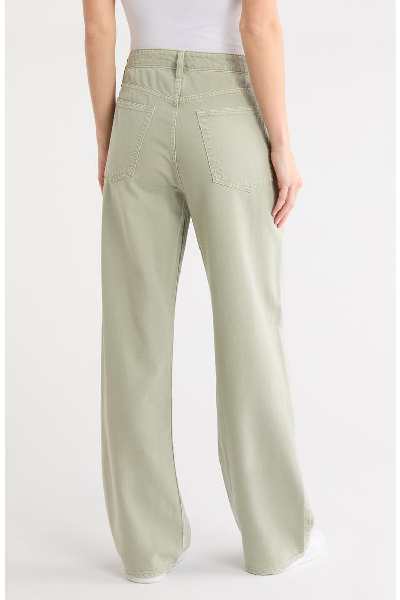 Lori Mid Rise Wide Leg Jeans, Alternate, color, SAGE