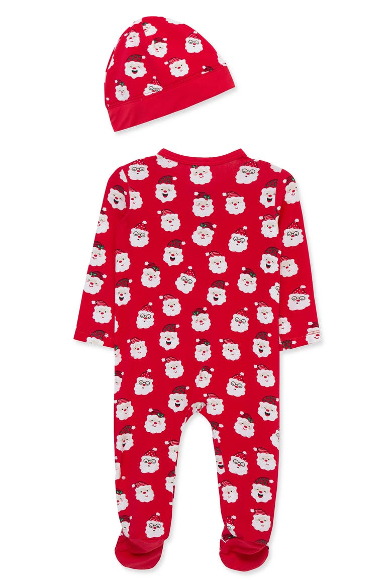 Kids' Santa Footie & Hat Set, Alternate, color, RED