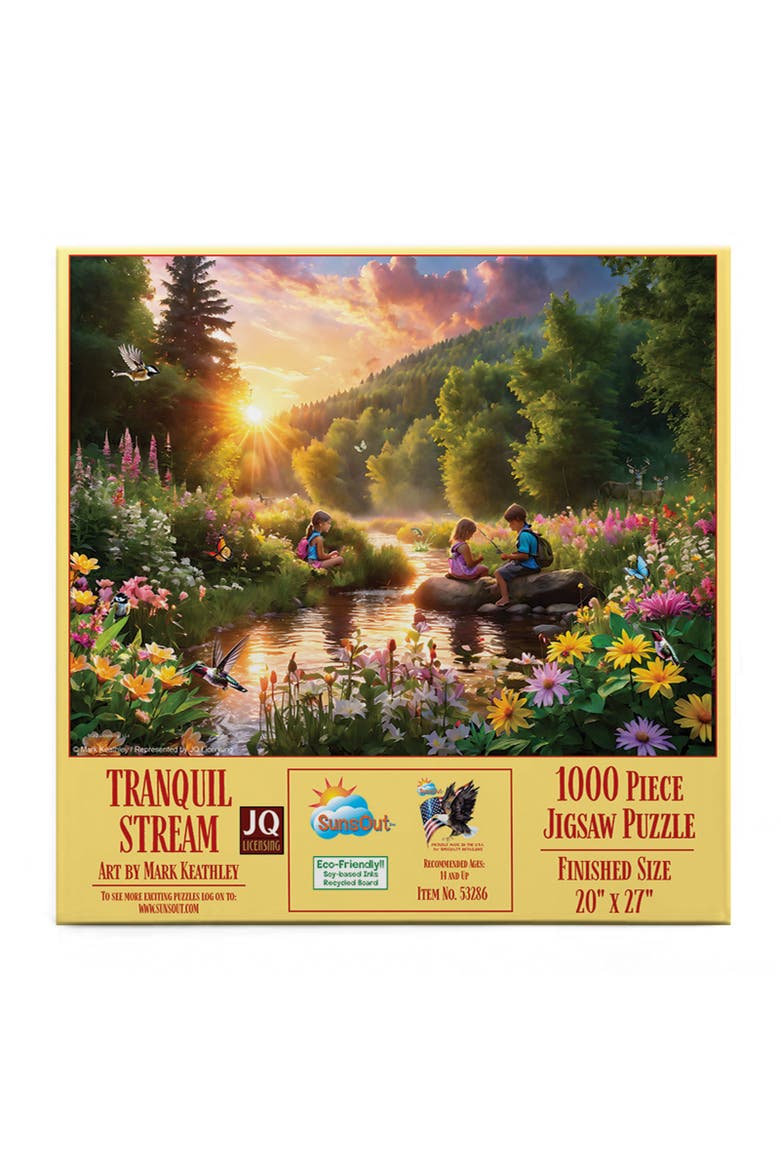 Tranquil Stream 1000 piece Jigsaw Puzzle for Adults, Alternate, color, Multicolor