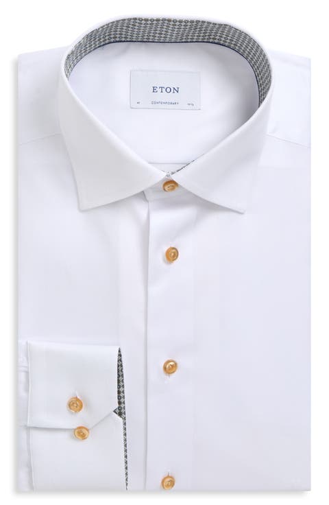 Contemporary Fit Geometric Detail Shirt
