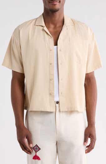 Short Sleeve Cotton Button-Up Shirt
