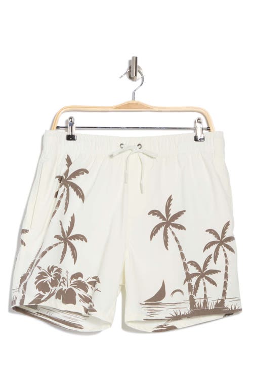 Vintage Summer 4-way Stretch Volley Swim Trunk