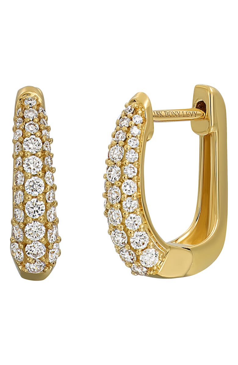 Bony Levy Diamond Huggie Hoop Earrings, Main, color, 