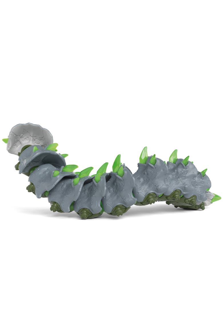 Eldrador Creatures, Stone Worm, 11 Inch Movable Bug Figurine, Kids 6+, Alternate, color, Multicolored