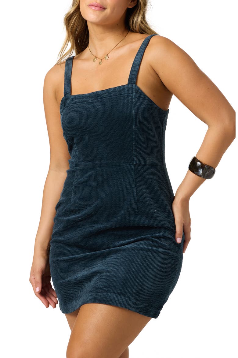 Langford Cotton Blend Corduroy Sundress, Alternate, color, SLATE