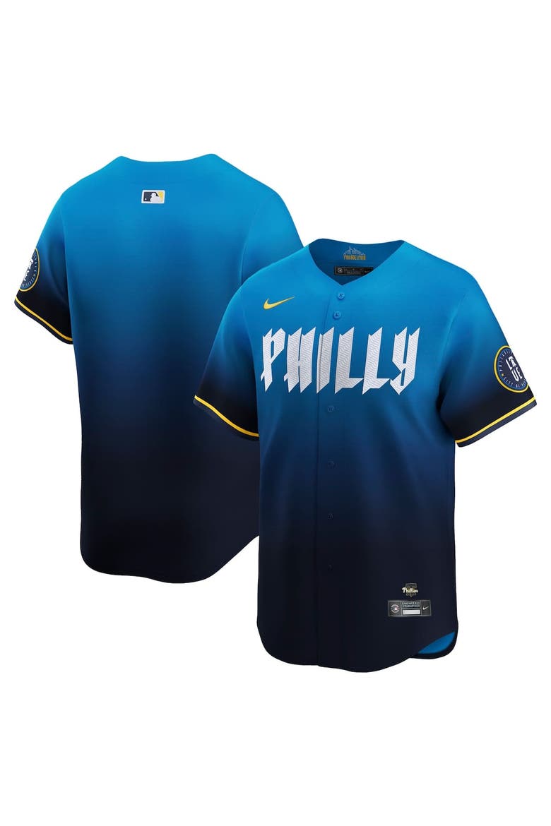 Men's Nike Navy Philadelphia Phillies City Connect Limited Jersey, Alternate, color, Navy