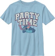 Lilo & Stitch Boy's Lilo & Stitch American Party Time Graphic T-Shirt