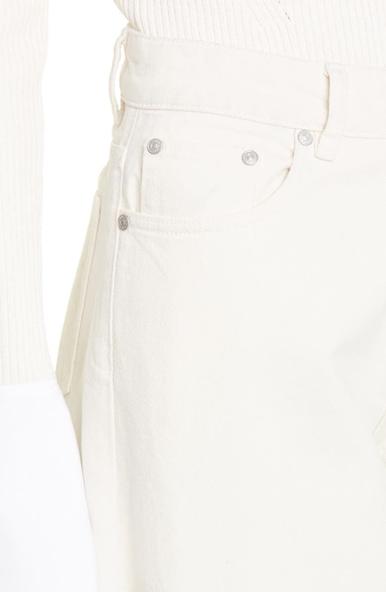 Ganni Straight Leg Organic Cotton Jeans, Alternate, color,