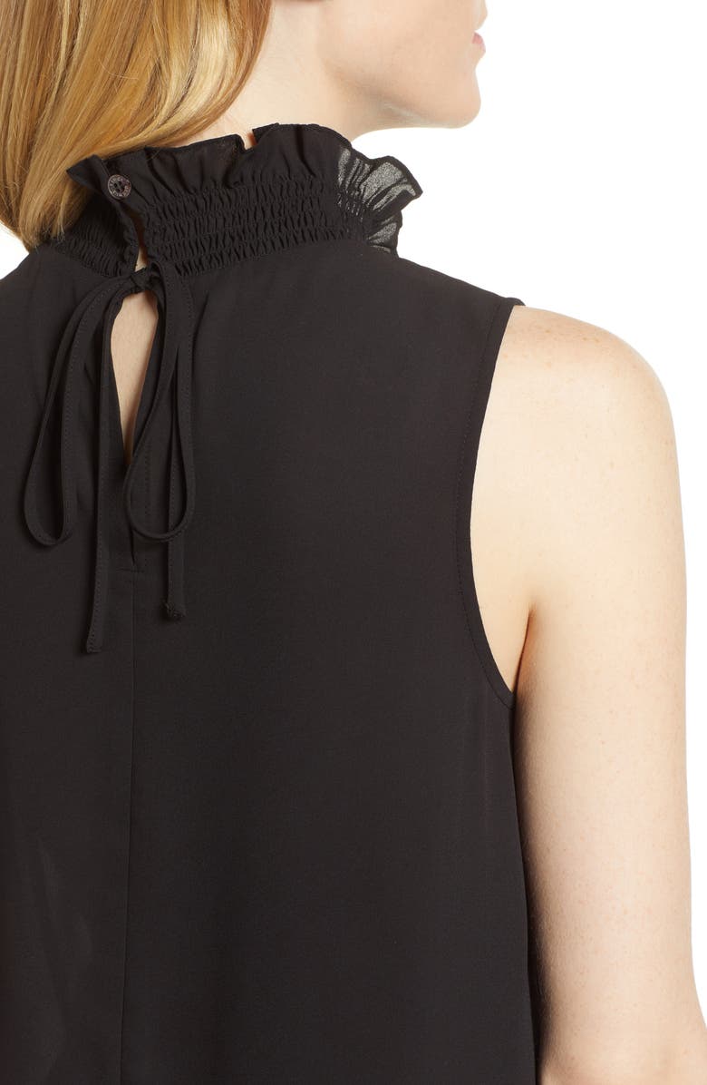 Vince Camuto Ruffle Neck Blouse, Alternate, color,