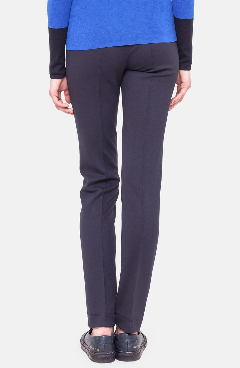 Akris punto Stretch Jersey Pants, Alternate, color, Navy