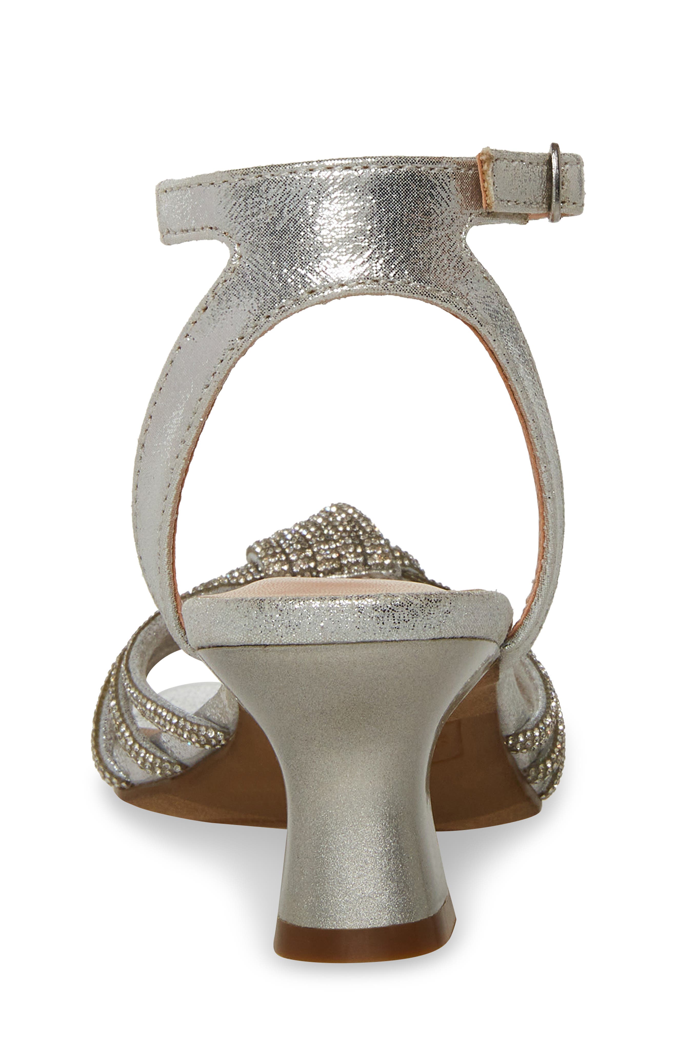 Steve Madden Kids' JLucia Rhinestone Strappy Sandal, Alternate, color, Silver