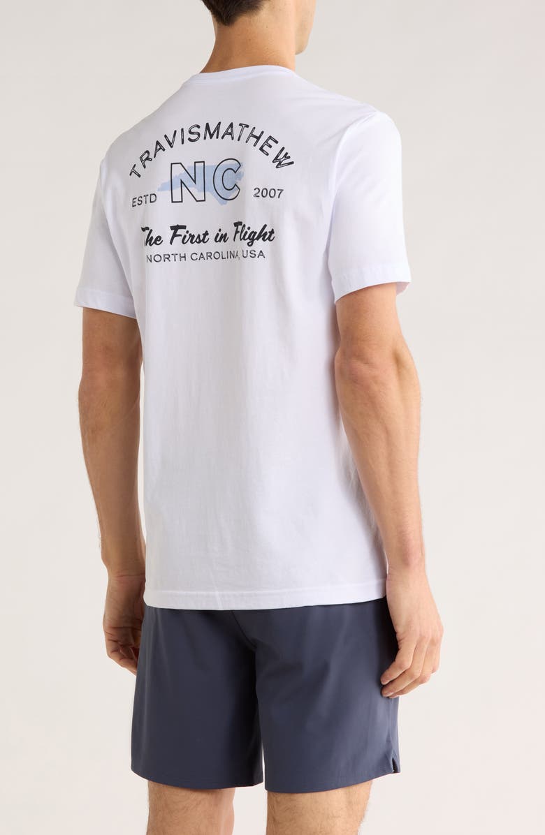 TravisMathew Kayaker Cotton Graphic T-Shirt, Alternate, color, White