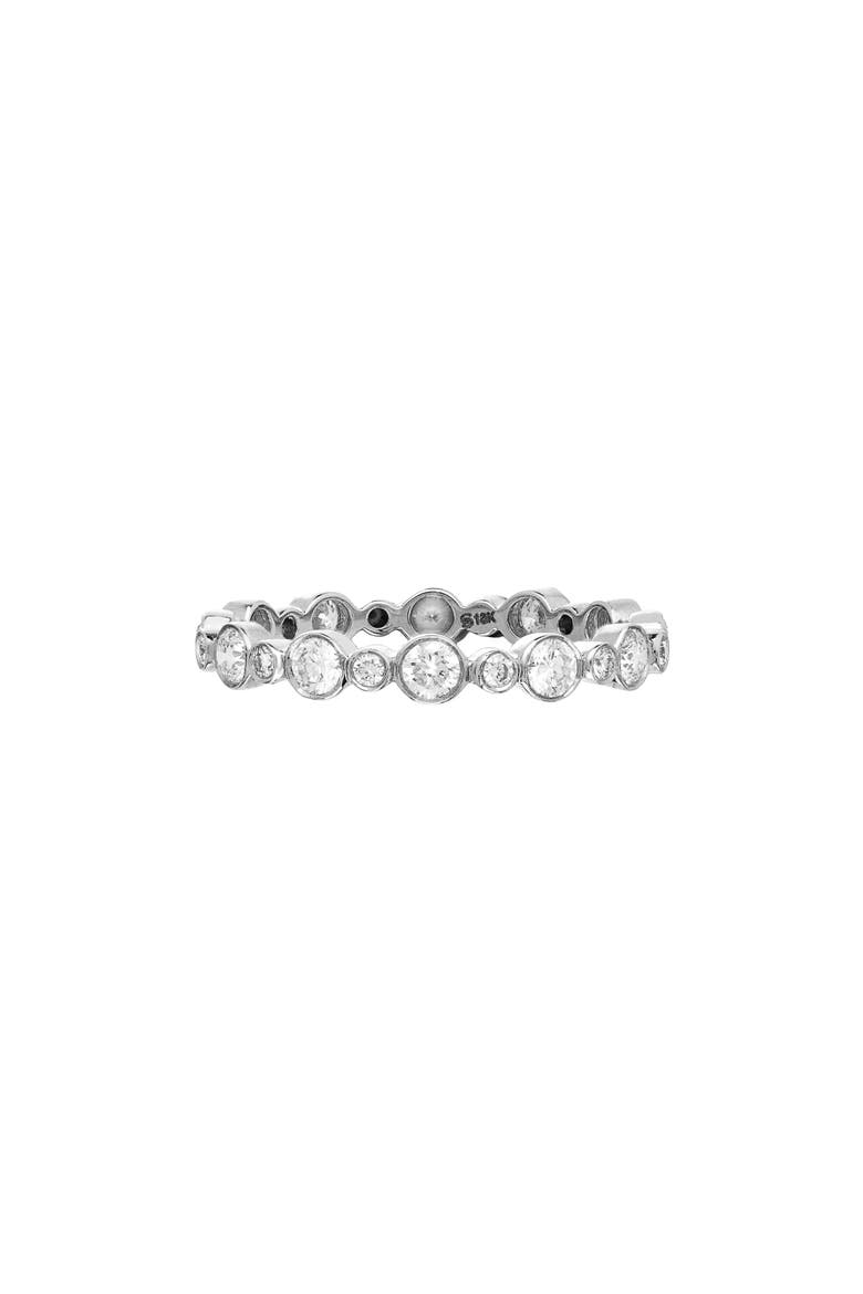 Aurelia Diamond Bezel Ring, Main, color, WHITE GOLD