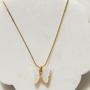 Ivy & Pearl Co. Butterfly Whisper Necklace
