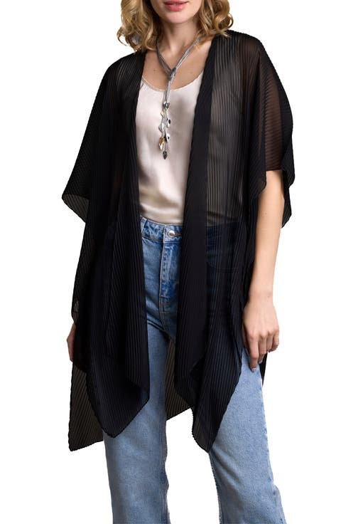 Sheer Pleated Wrap