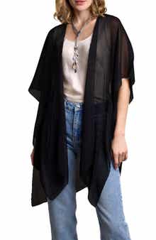 SAACHI Sheer Pleated Wrap