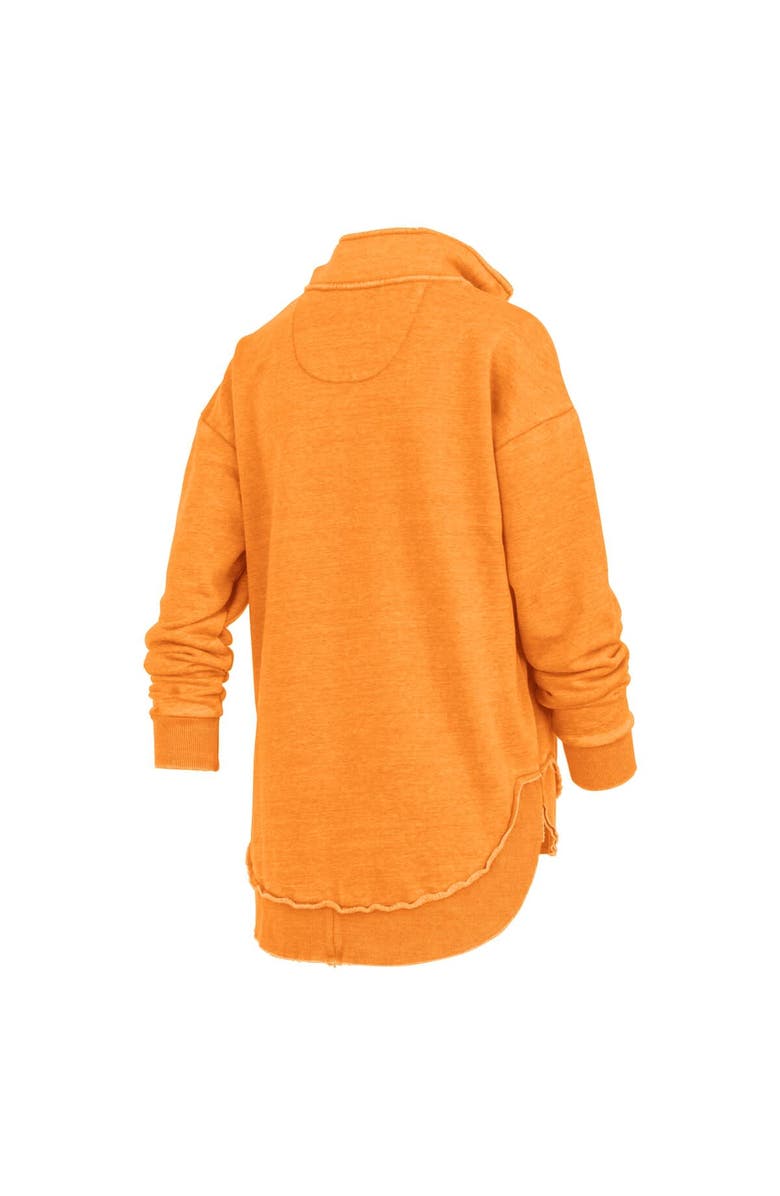 PRESSBOX Women's Pressbox Tennessee Orange Tennessee Volunteers Northfork Sojourn Poncho Quarter-Zip Sweatshirt, Alternate, color, Tennessee Orange